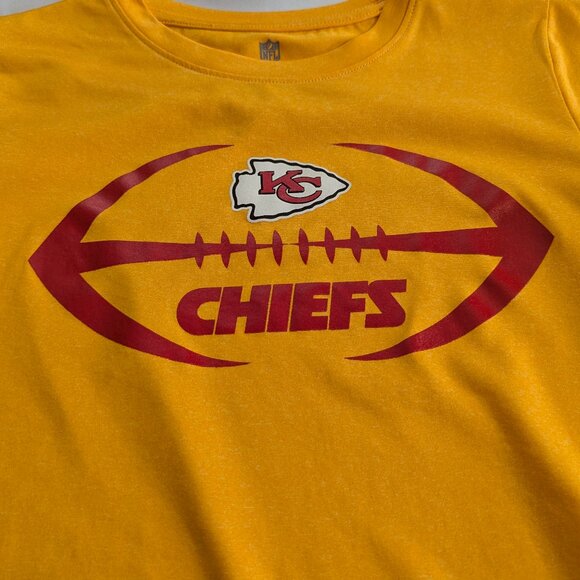 Kansas City Chiefs Yellow Shirt Size Small and Baseball Cap Dark Red/Wine Color - Picture 2 of 11